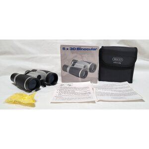 Selco 5x30 Binoculars with Case Neck Strap Lens Cleaning Cloth Instructions
